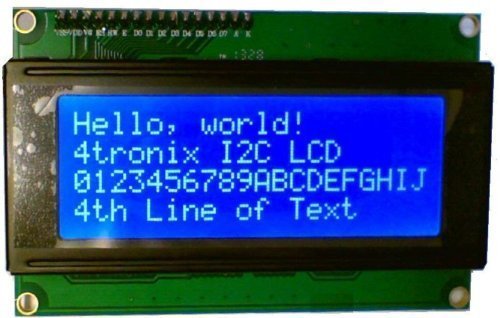 RioRand LCD Module for Arduino 20 x 4, White on Blue