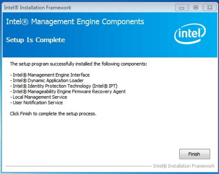 Intel Management Engine Components