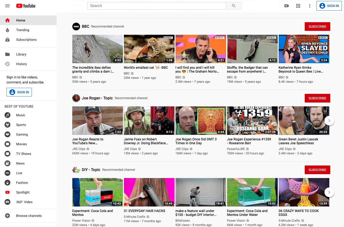 Можно открыть ютуб. Youtube Интерфейс. Старый ютуб. Youtube стартовая страница. Ютуб главное меню.