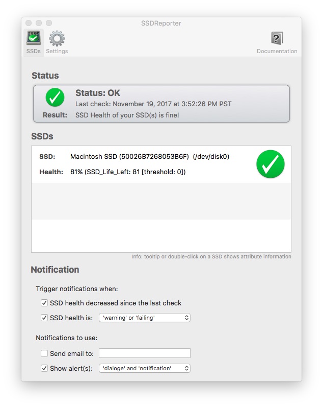 macos check ssd health