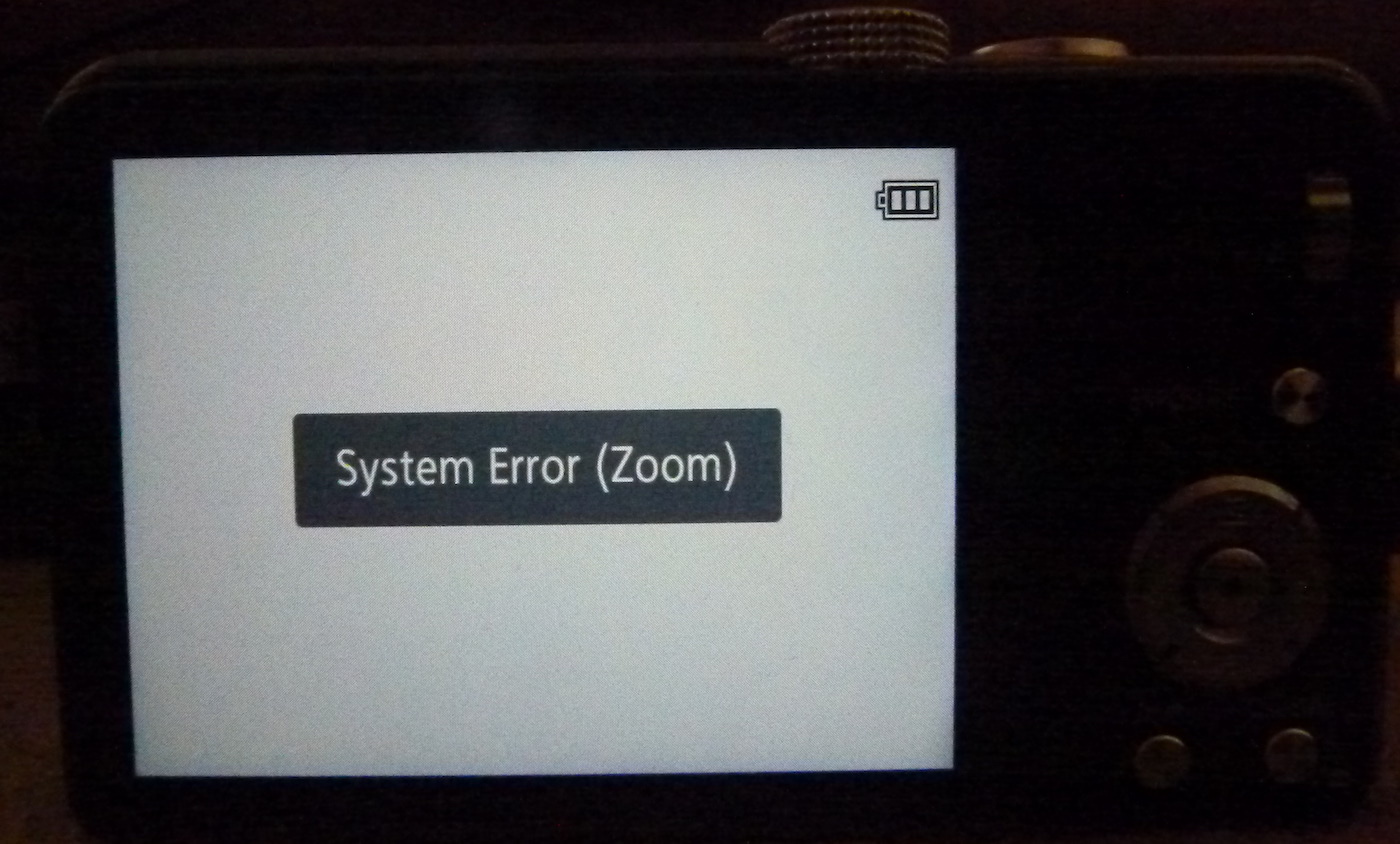 Arthur Conan Doyle Vertolking zuigen Complete fix for System Error Zoom on Panasonic Lumix cameras (DMC-ZS19)
